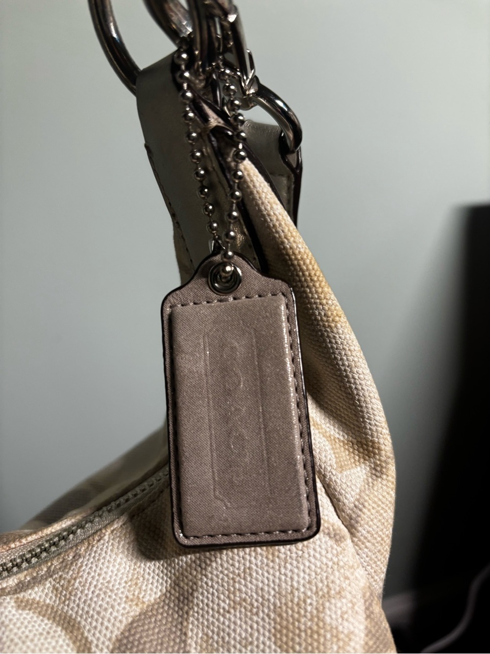 Coach Kristin Sequined Op Art Hobo Bag - Picture 9 of 10